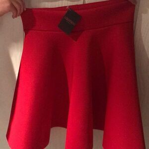 NWT Red Flared skirt
